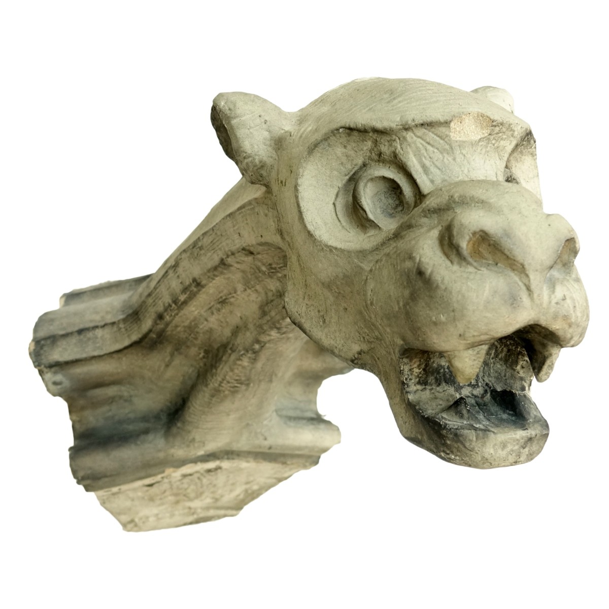 19/20th Cement Gargoyle Carved Remnant