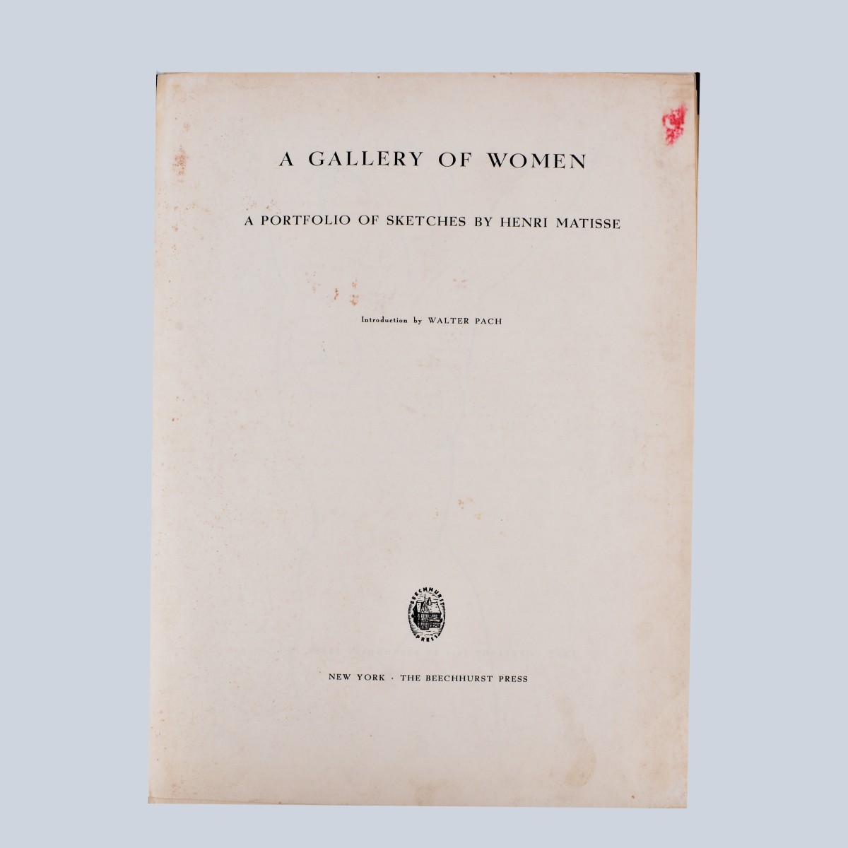 After: Matisse Henri "A Gallery of Women" Sketches