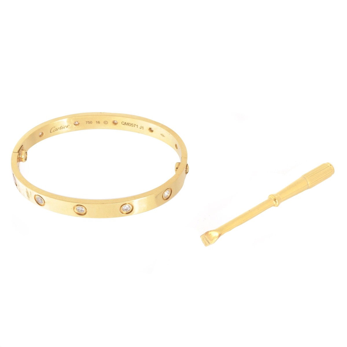 cartier bracelet auction