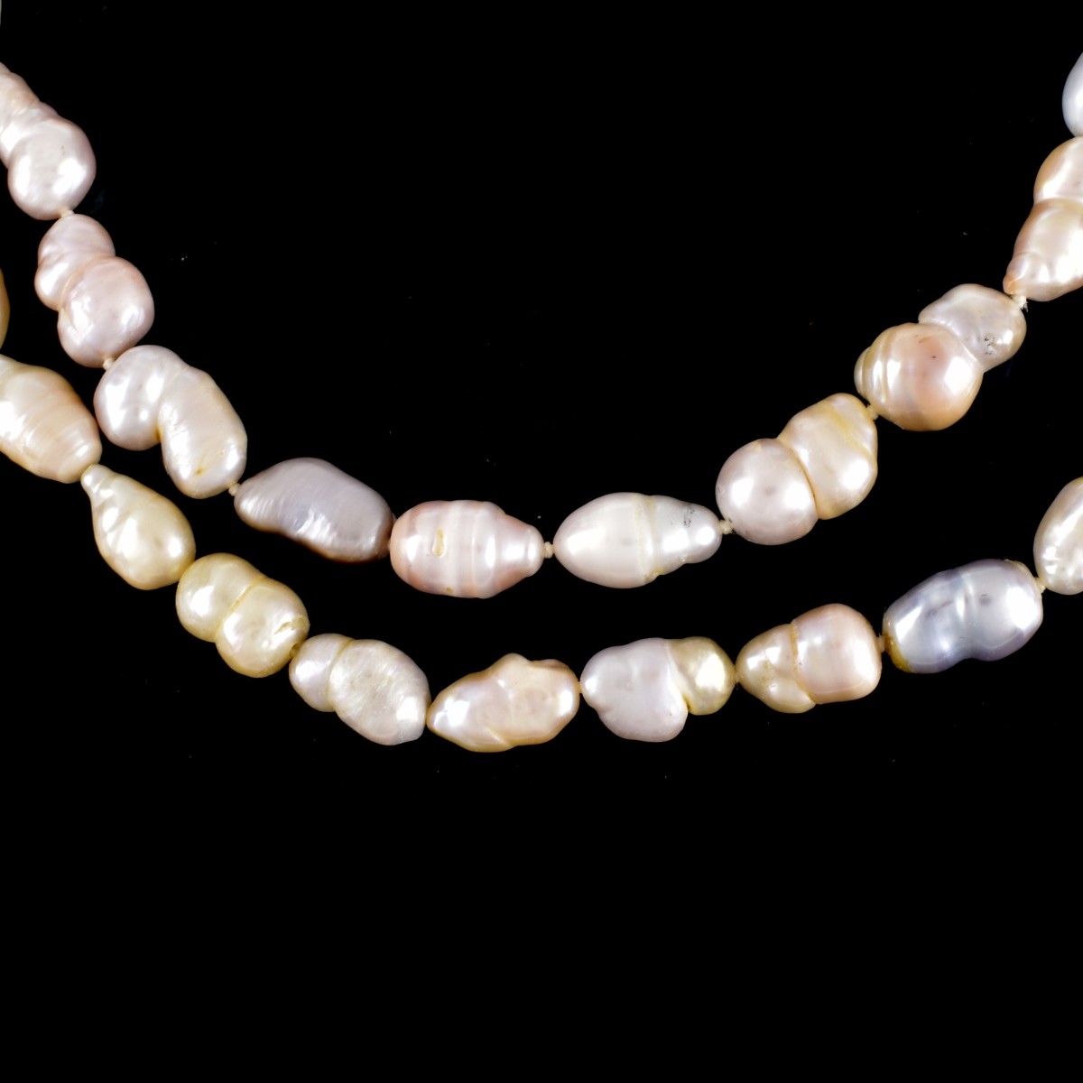 Baroque Pearl and Diamond Necklace