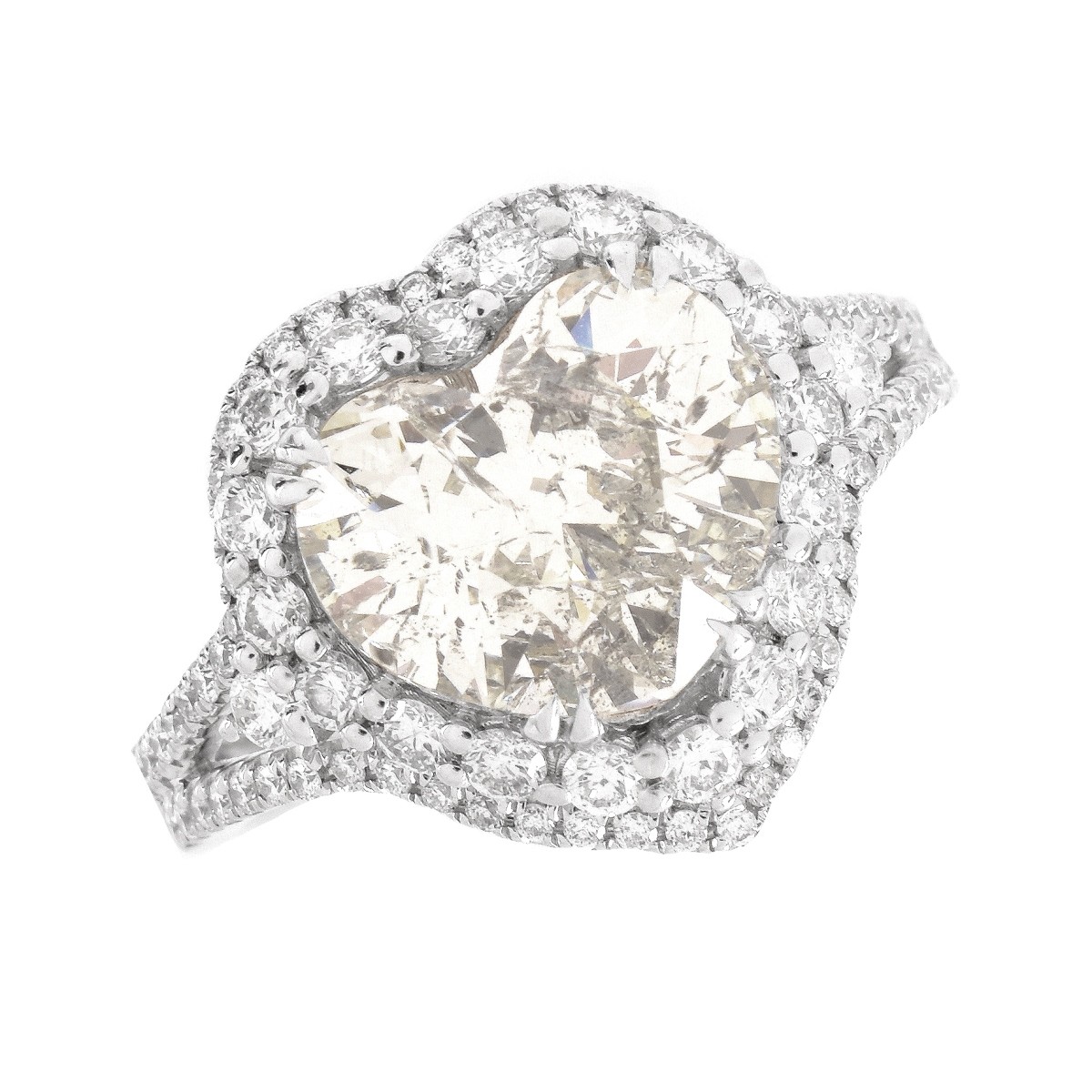 3.63ct Diamond and 18K Ring