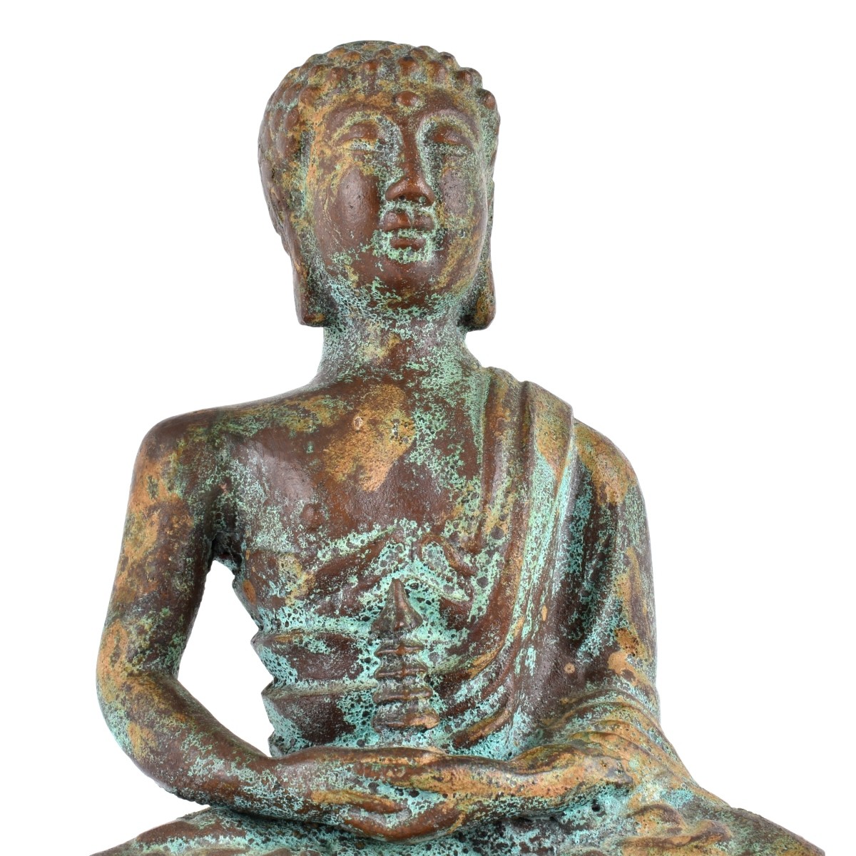 19th C. Chinese Bronze Seated Buddha Sculpture