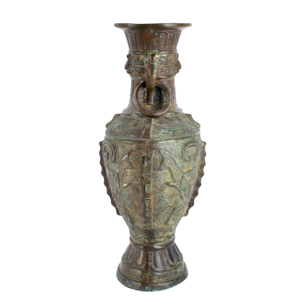 19th Century Chinese Bronze Archaic Style Vase