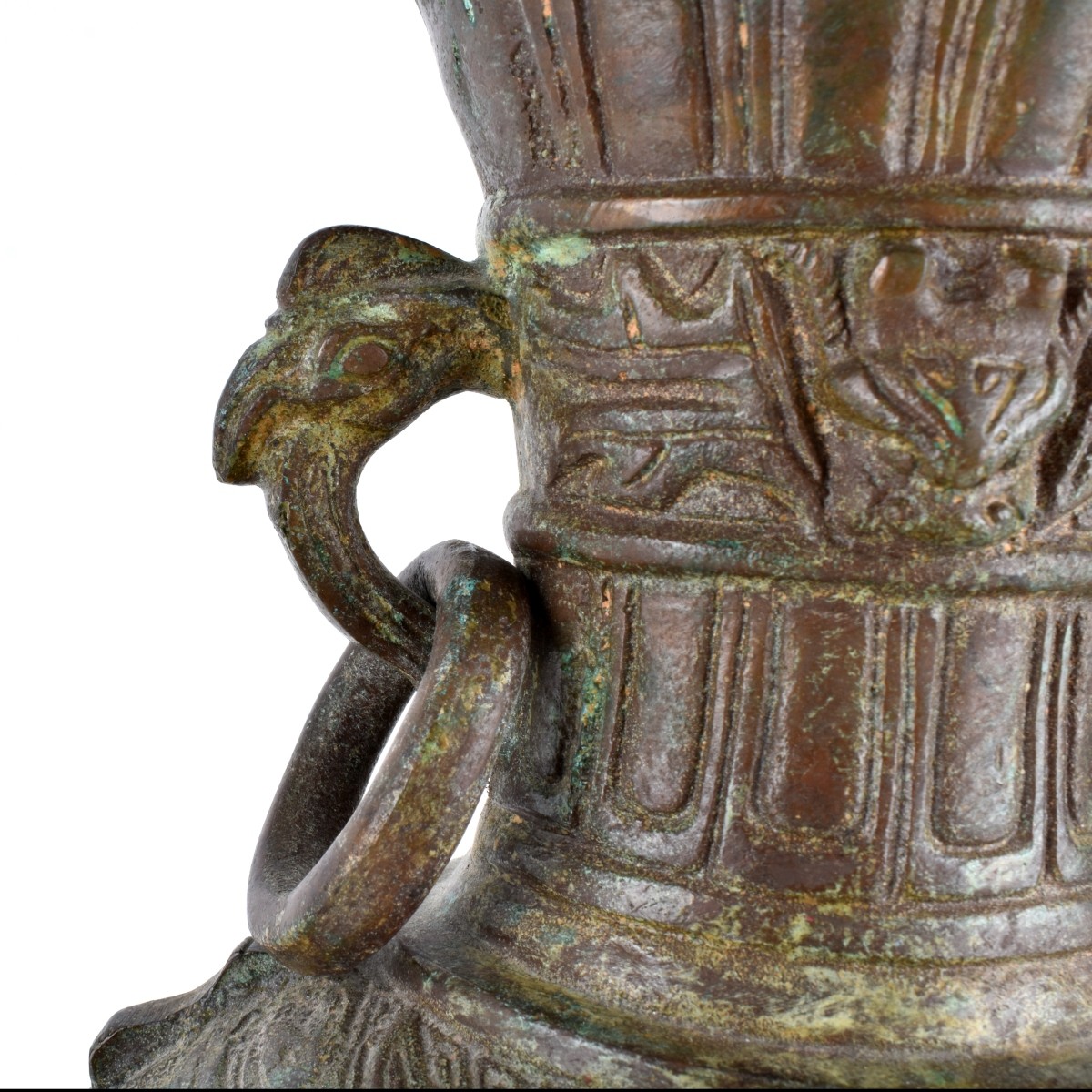 19th Century Chinese Bronze Archaic Style Vase