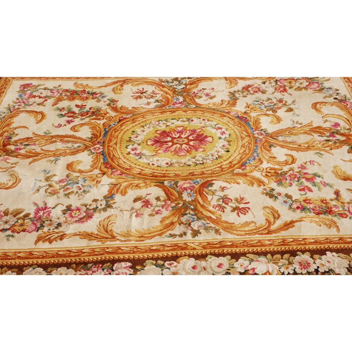 Large Mid Century French Savonnerie Carpet