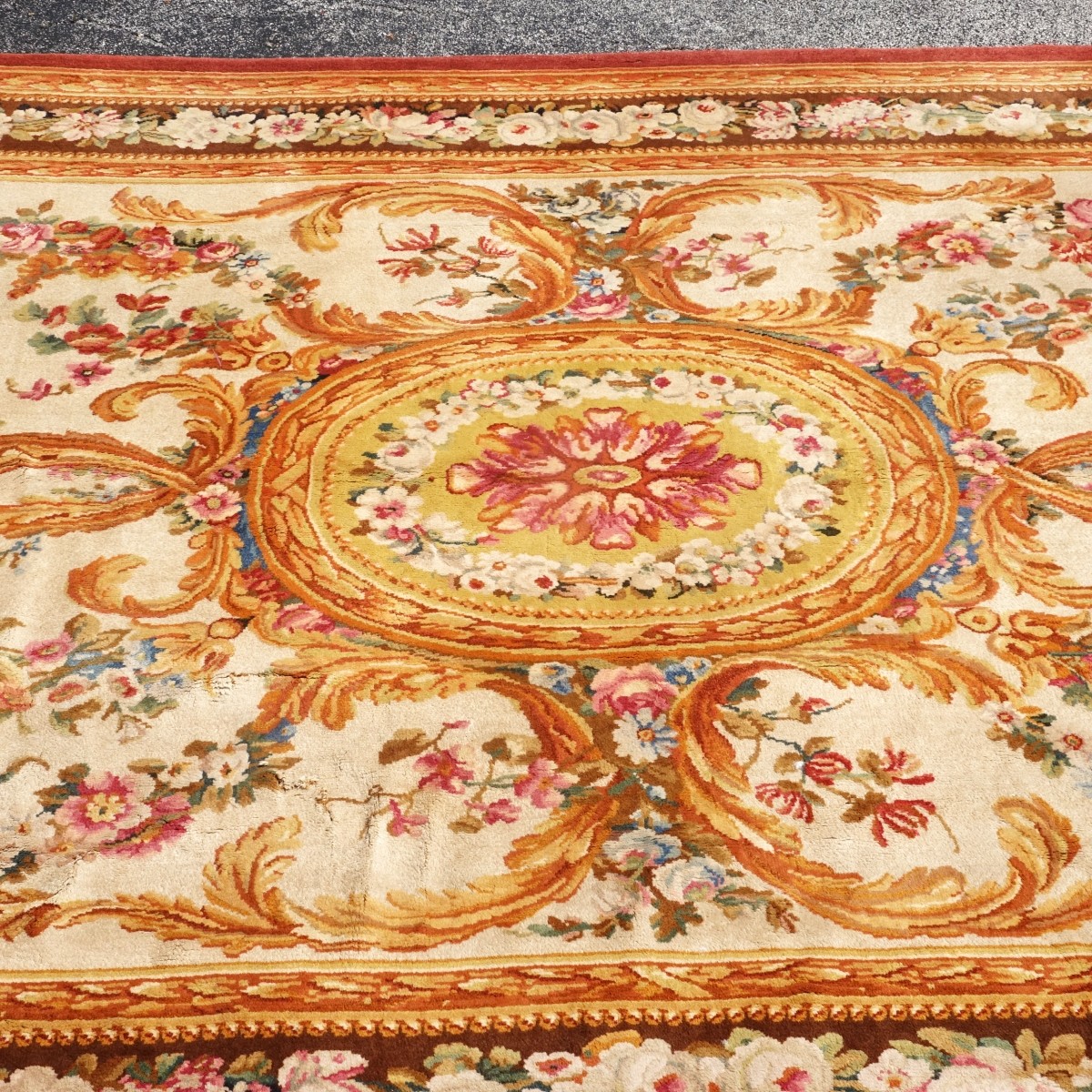 Large Mid Century French Savonnerie Carpet