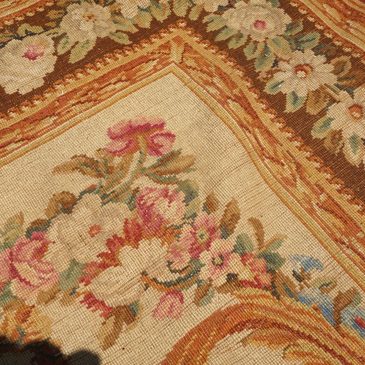 Large Mid Century French Savonnerie Carpet