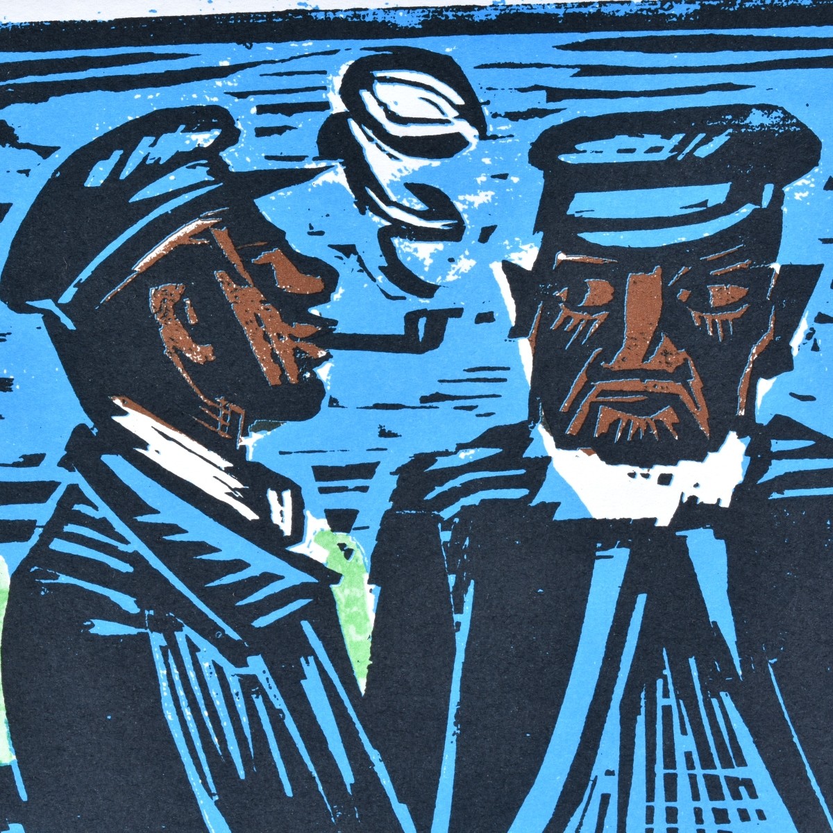 Max Pechstein (1881 - 1955) Color Woodcut Print