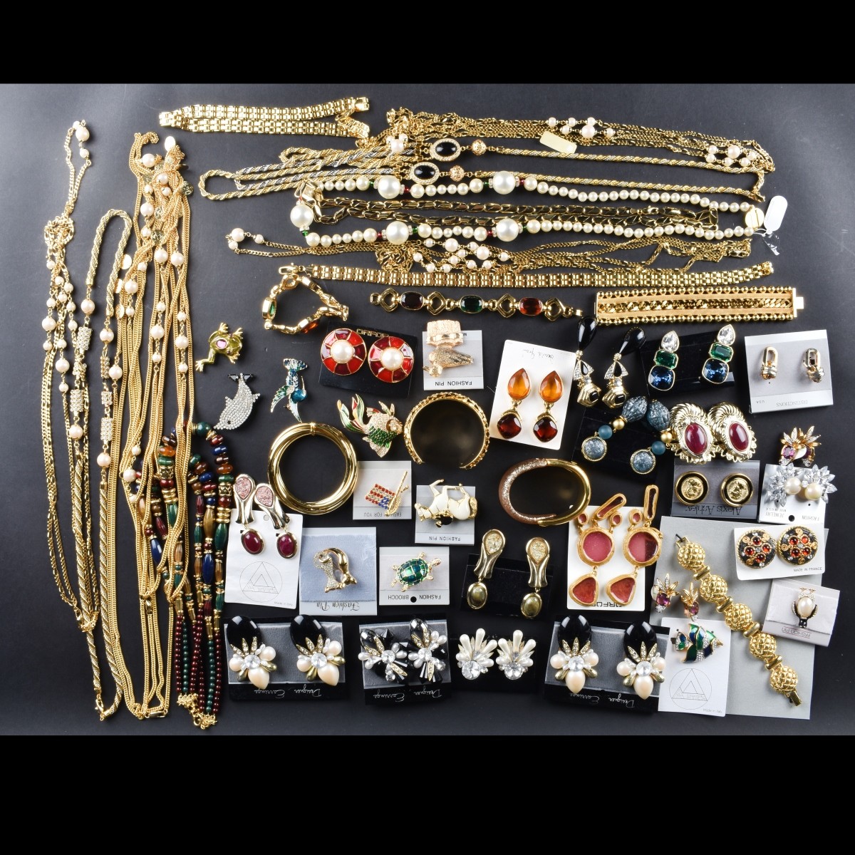 Large Collection of Retro Costume Jewelry