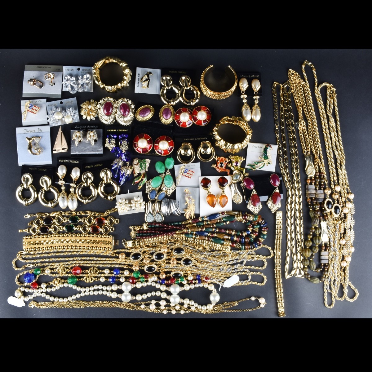 Large Collection of Retro Costume Jewelry