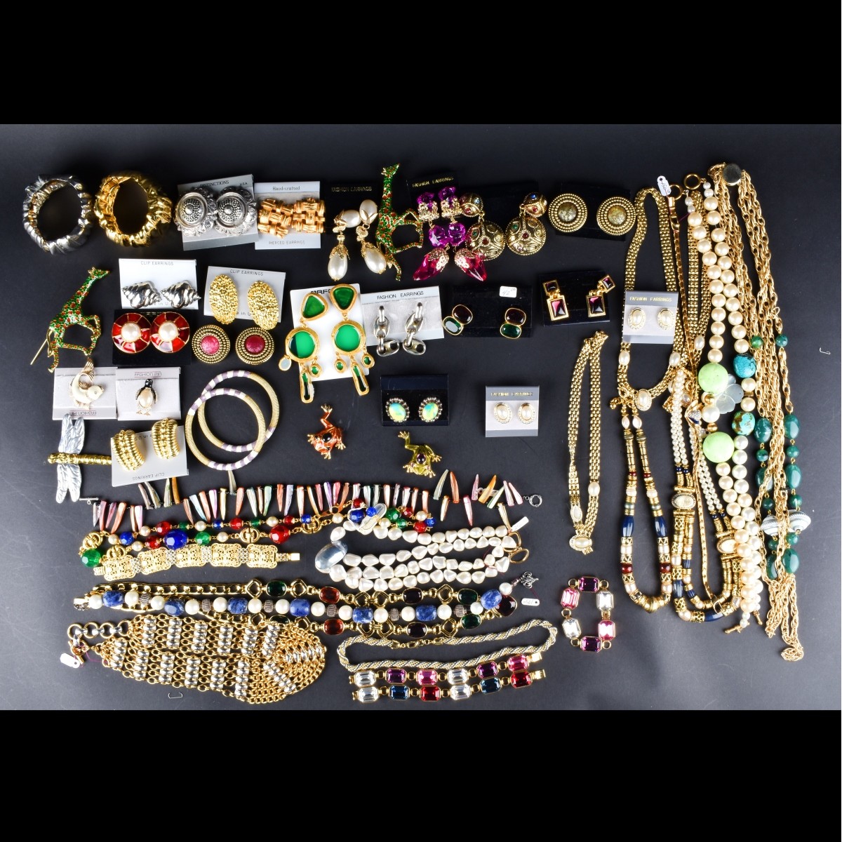 Large Collection of Retro Costume Jewelry