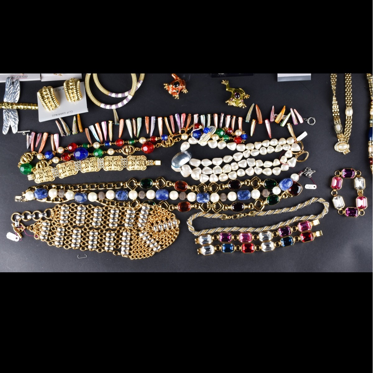 Large Collection of Retro Costume Jewelry