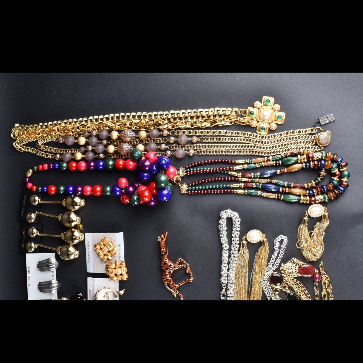 Large Collection of Retro Costume Jewelry