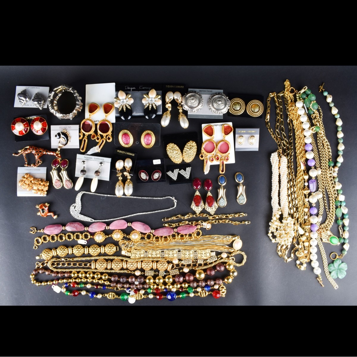 Large Collection of Retro Costume Jewelry