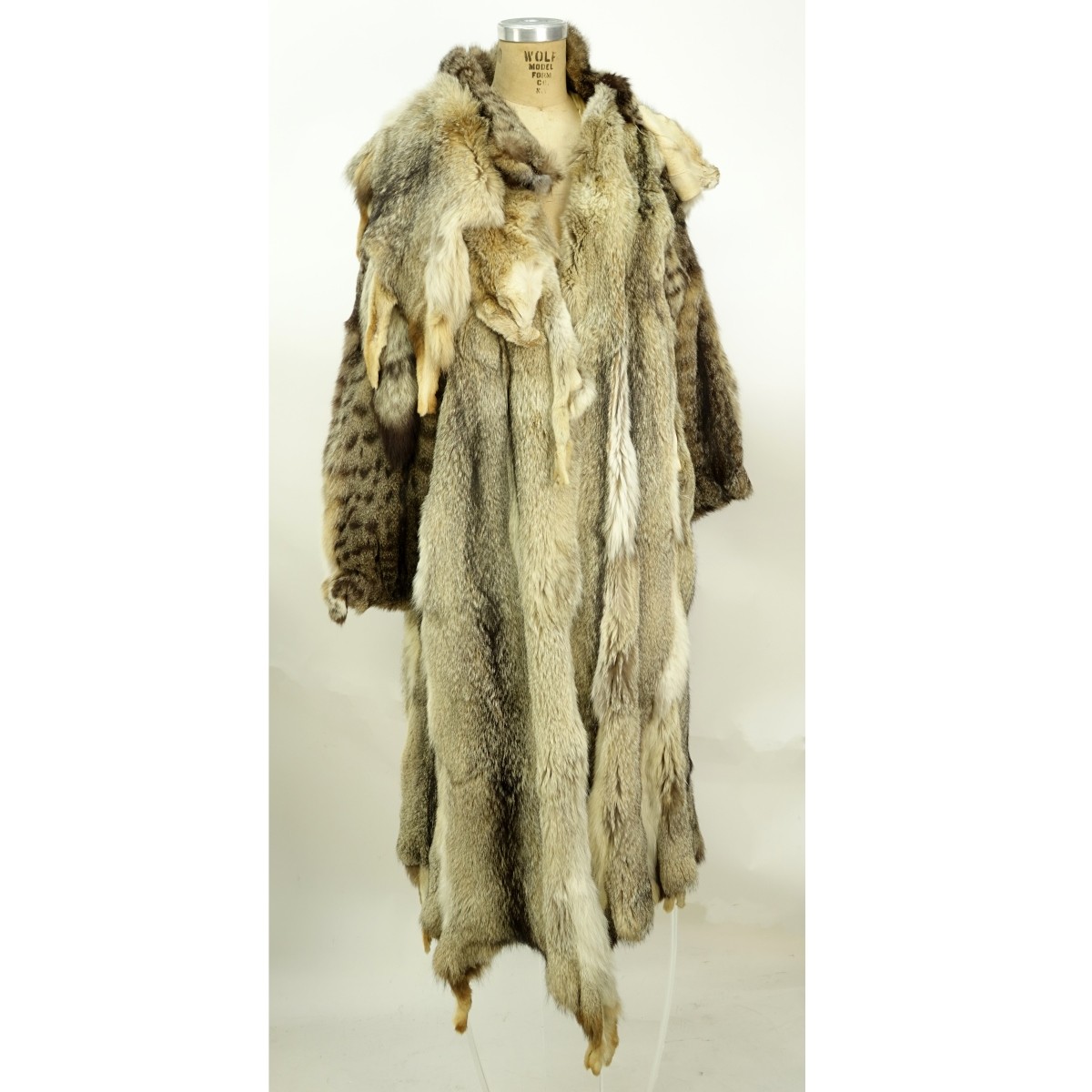 Vintage Christine Vogdt Wild Cat Fur Coat