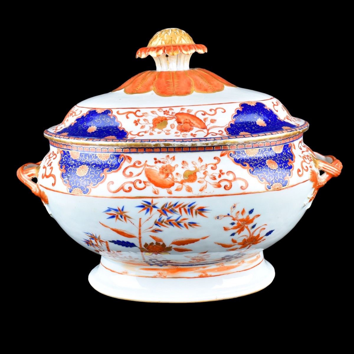 19/20th C. Imari Style Export Covered Tureen