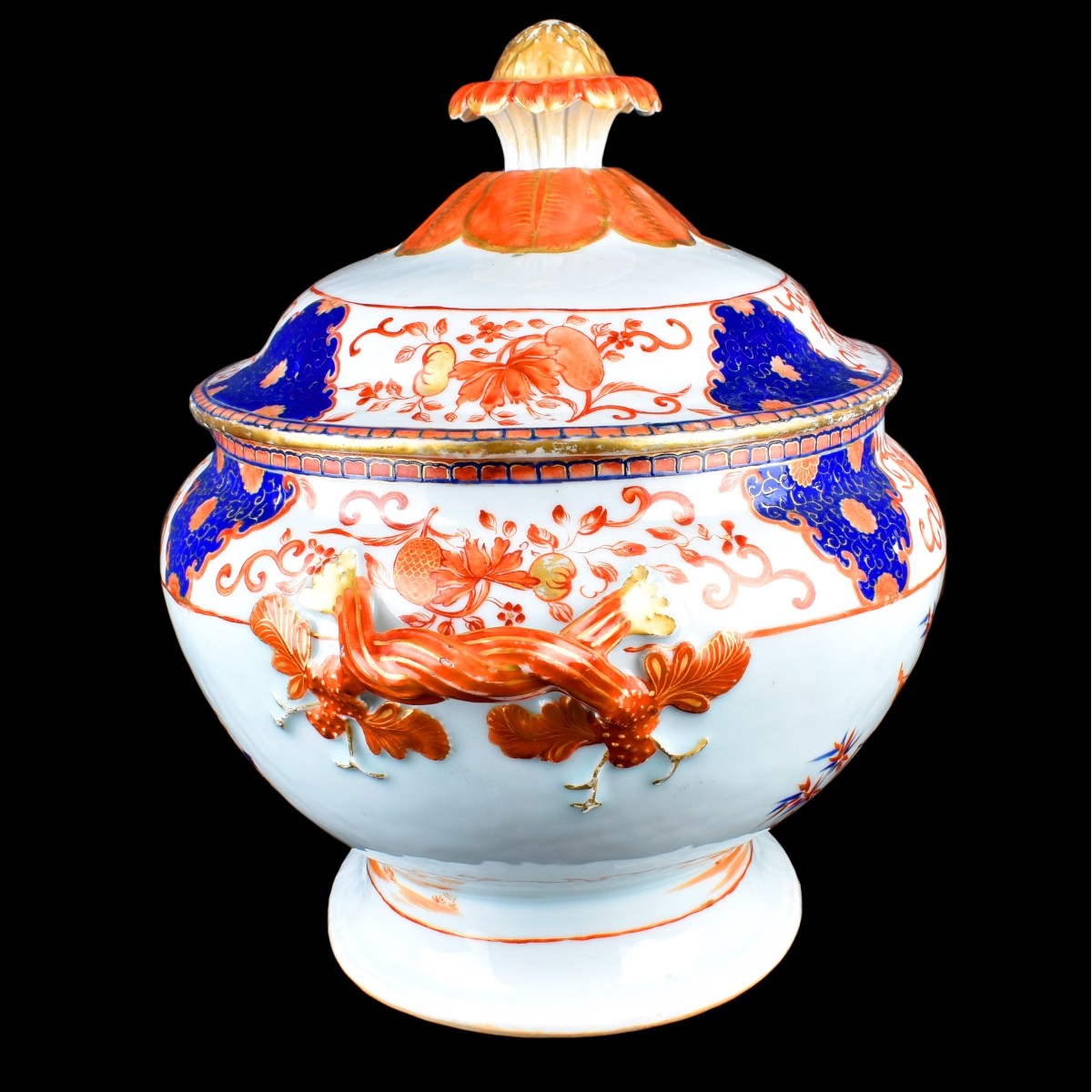 19/20th C. Imari Style Export Covered Tureen