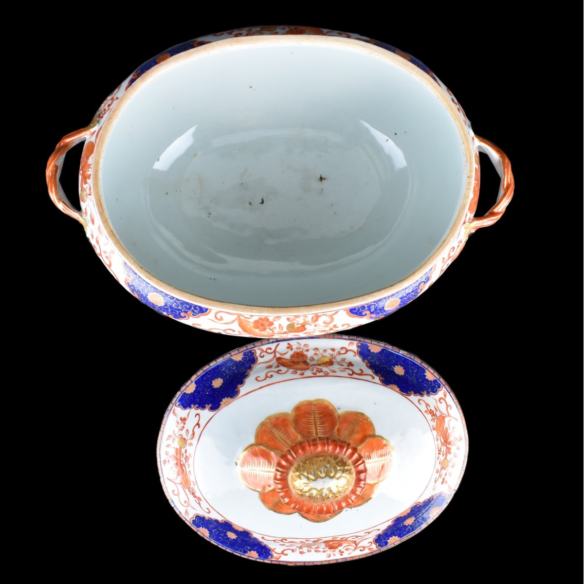 19/20th C. Imari Style Export Covered Tureen