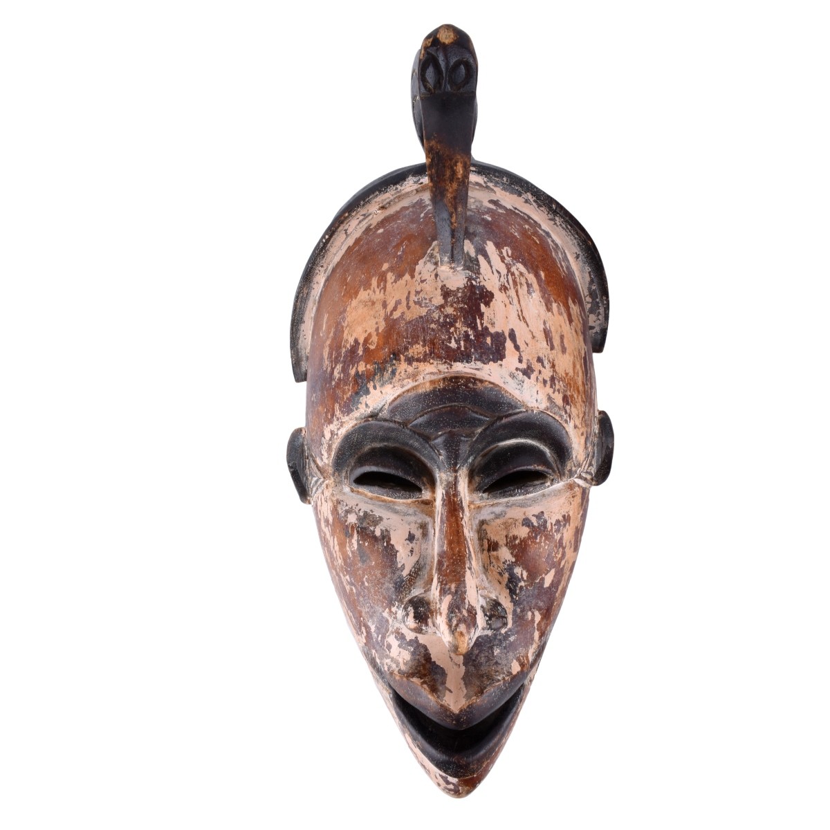 Three (3) African Polychrome Wood Carved Masks