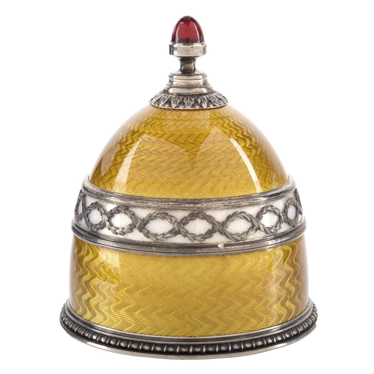 Russian Faberge Siler & Enamel Perfume