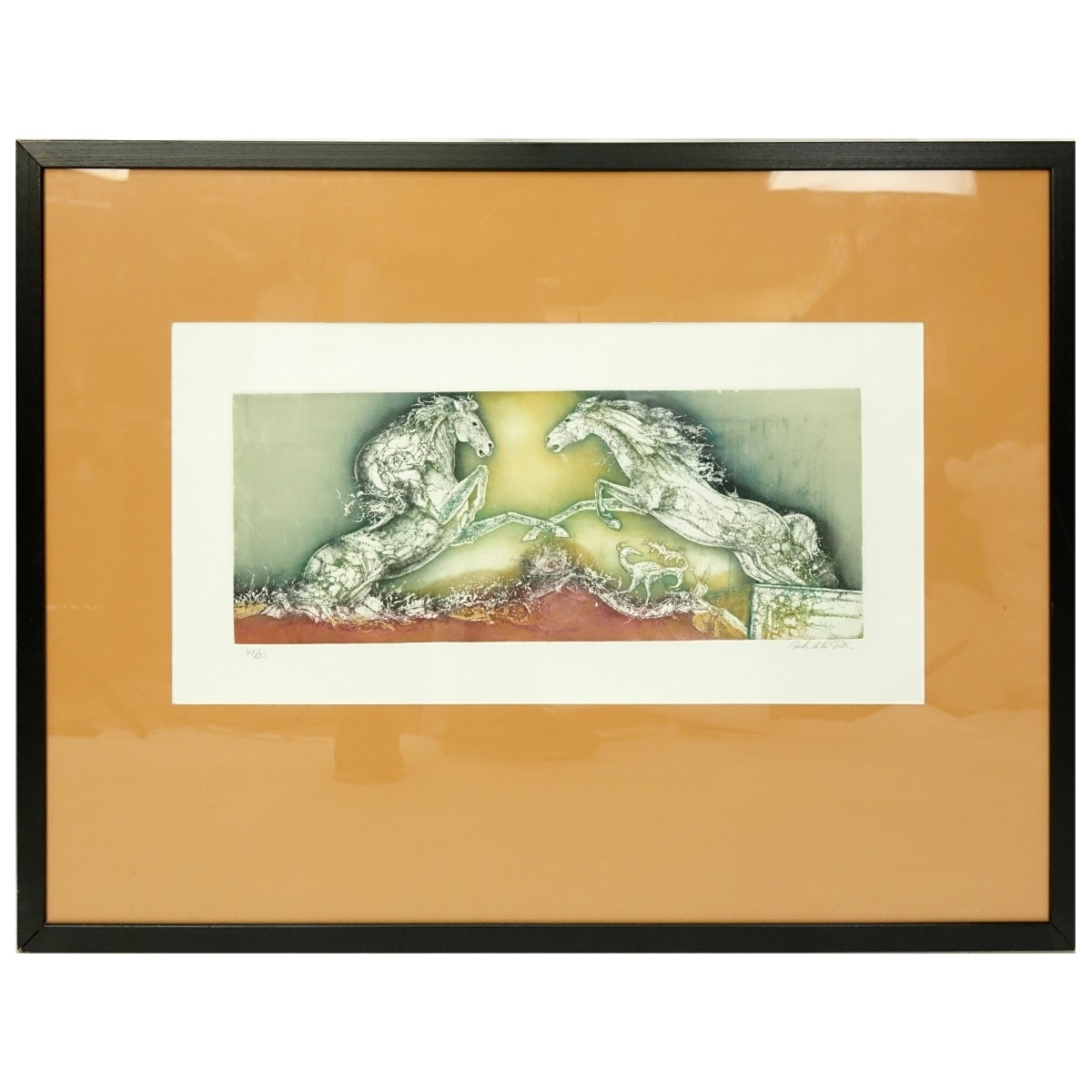 Carmelo de LaPinta (20th C) Color Lithograph