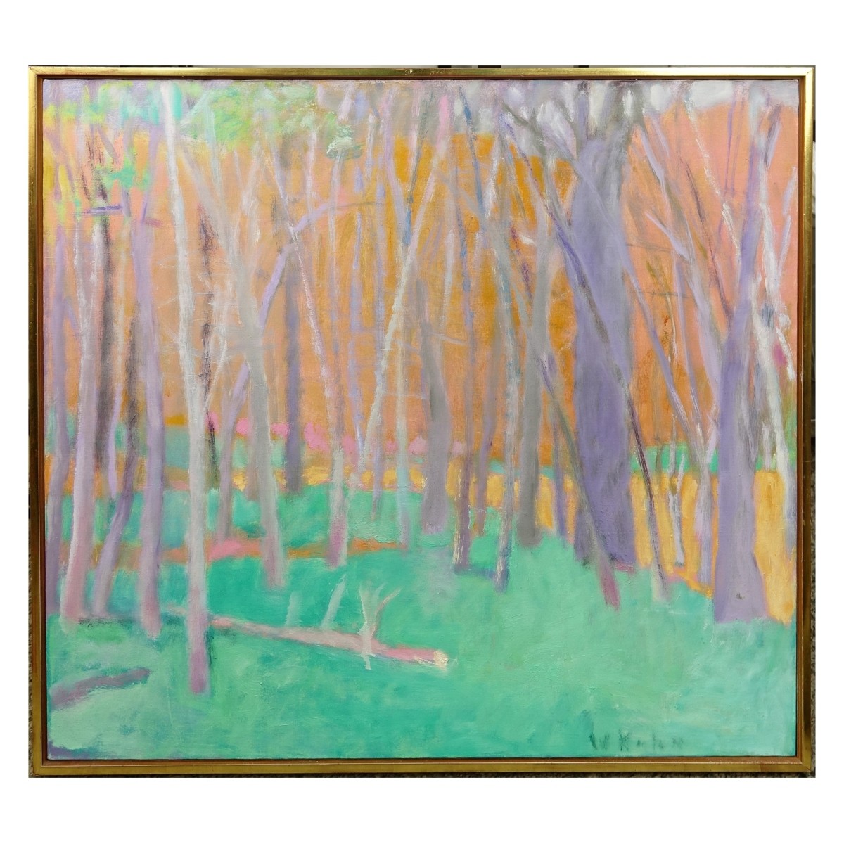 Wolf Kahn (b. 1927) Oil On Canvas