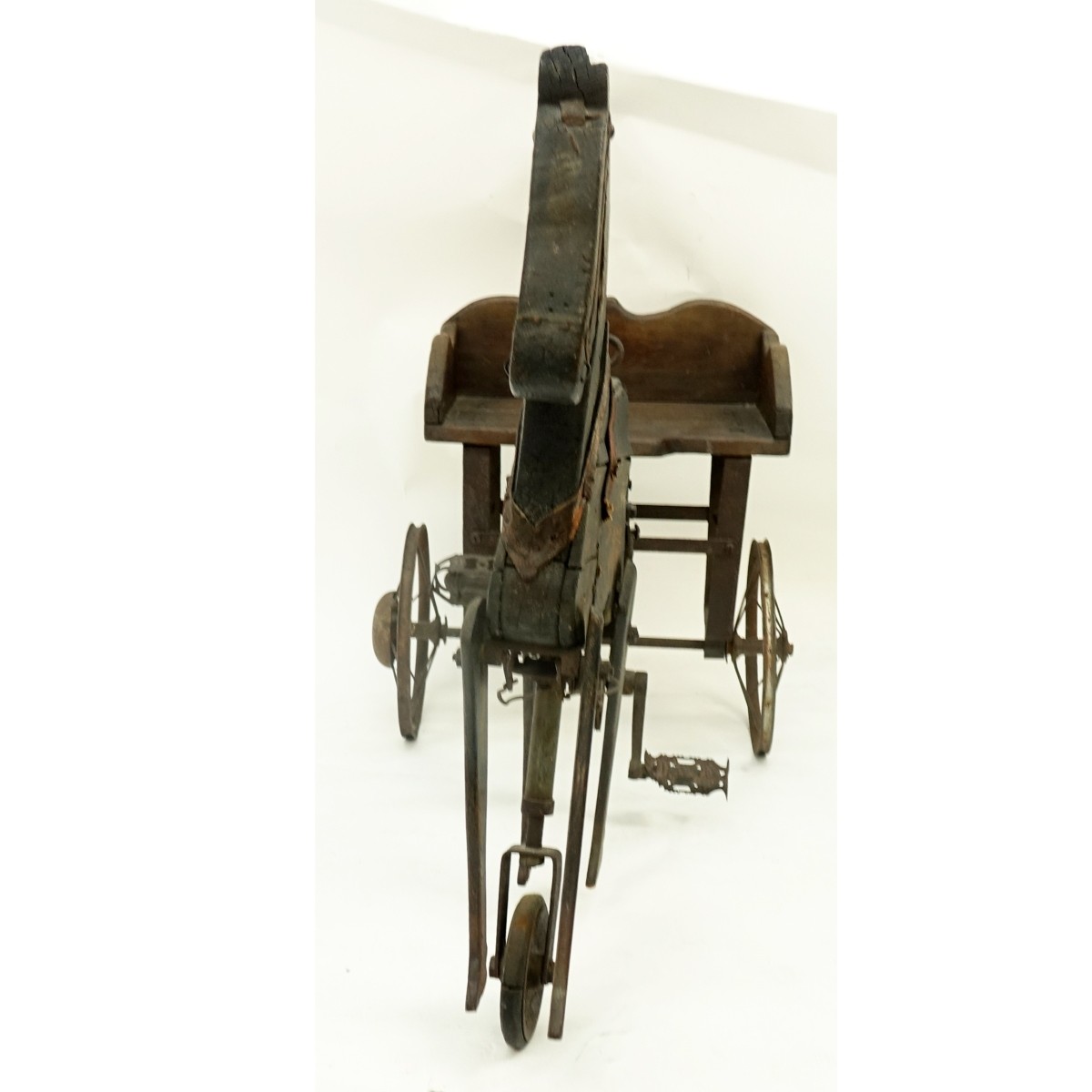 Antique Childs Pedal Horse & Buggy
