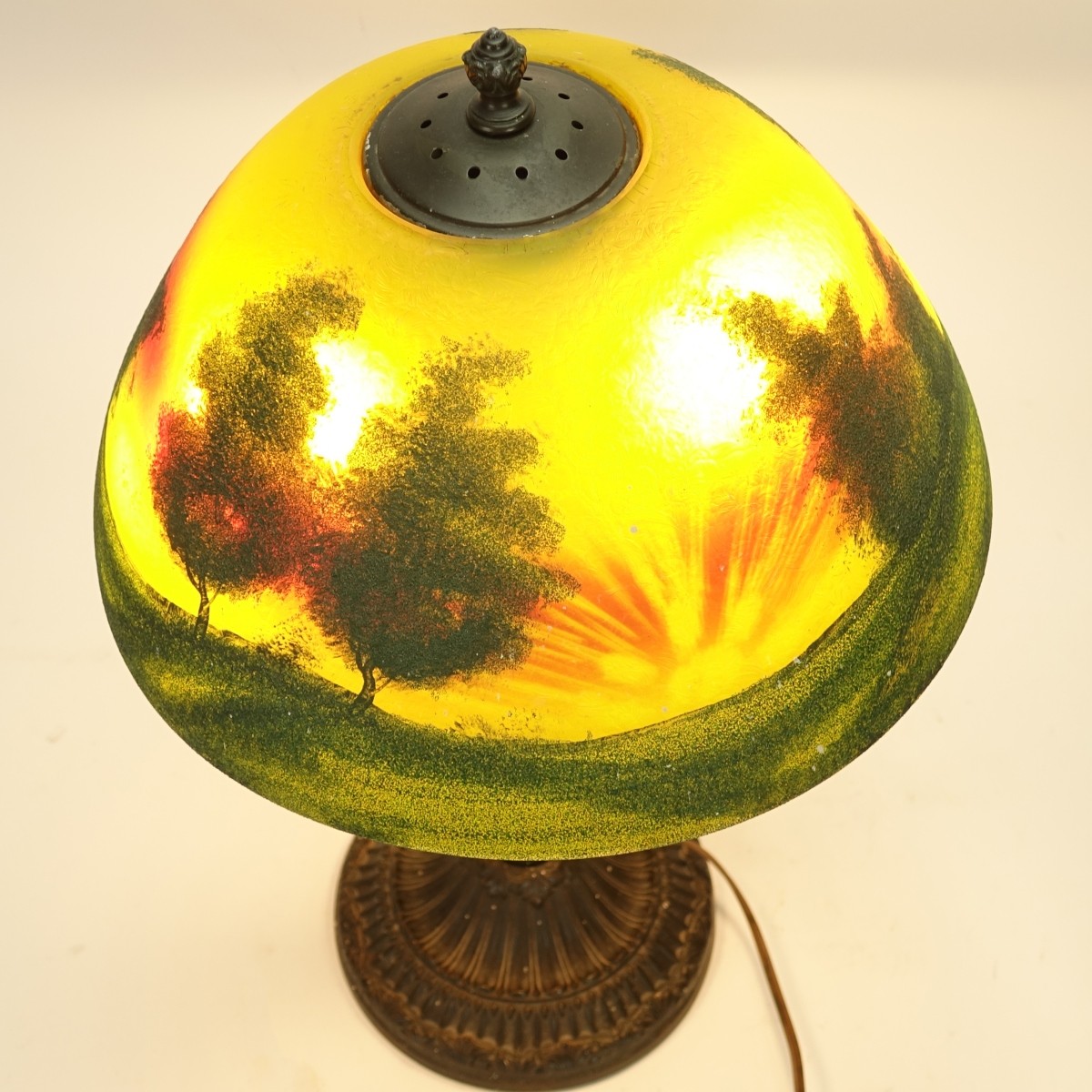 Reverse Painted Lamp