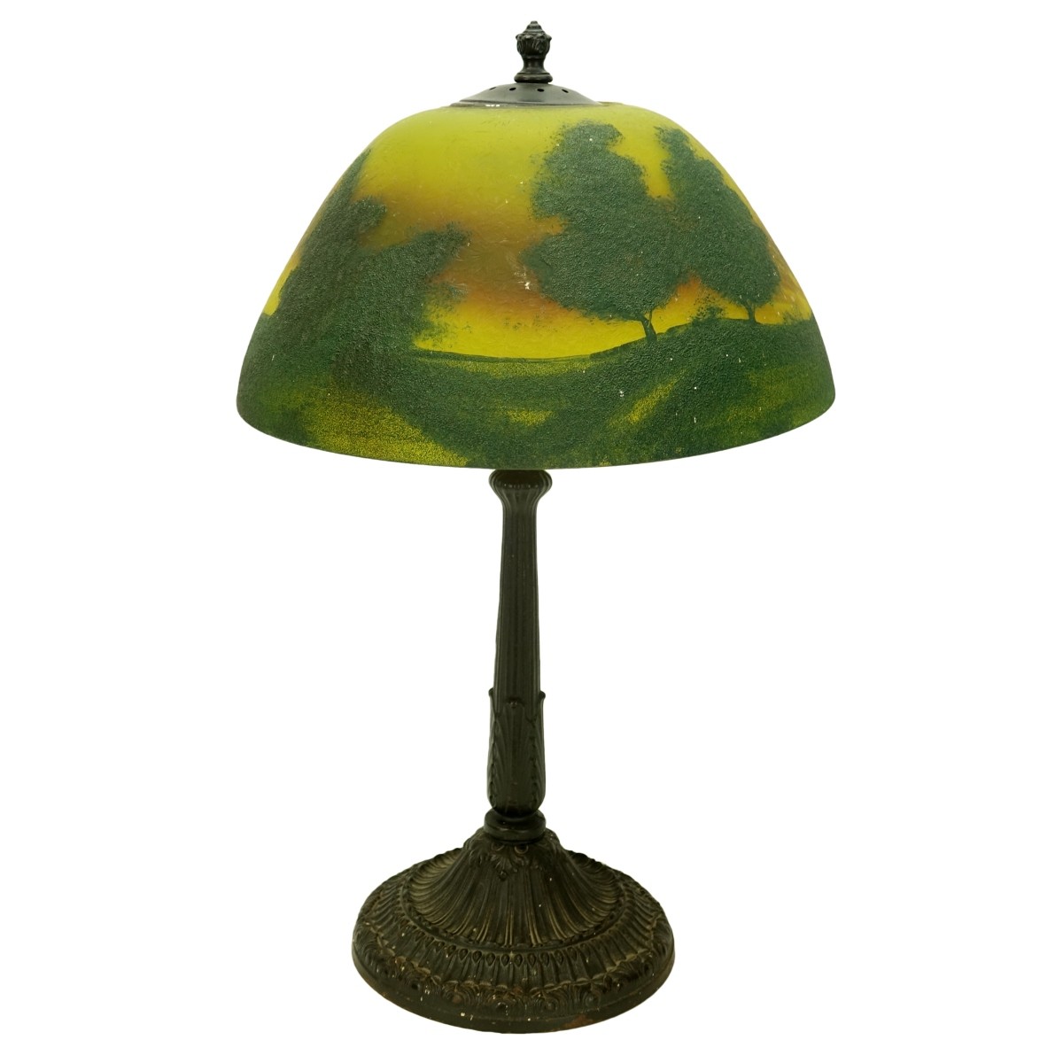 Reverse Painted Lamp