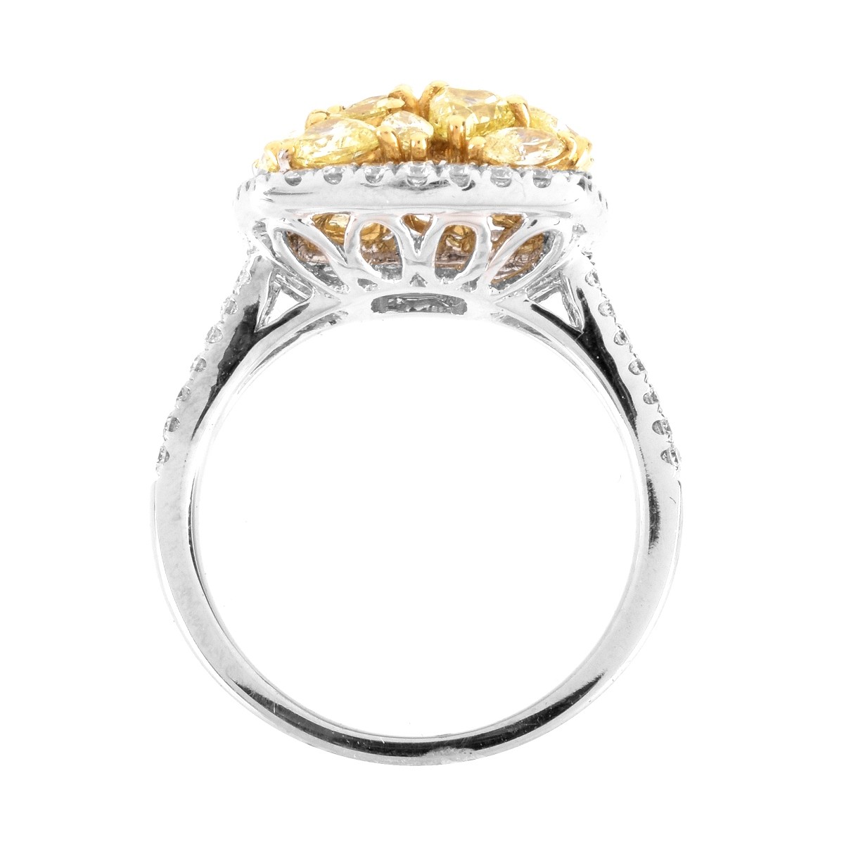 Fancy Yellow Diamond and 18K Ring