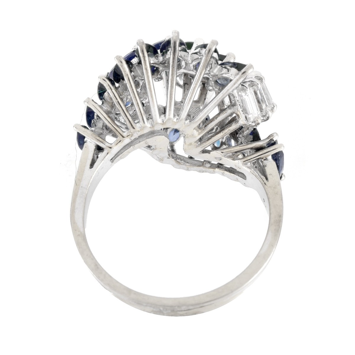 Vintage Diamond, Sapphire and 18K Ring