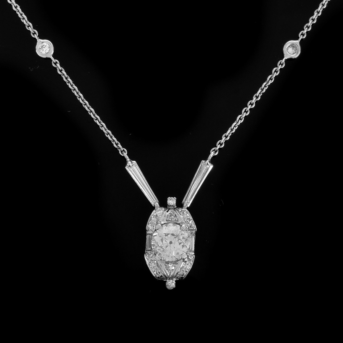 2.20ct TW Diamond and 14K Necklace