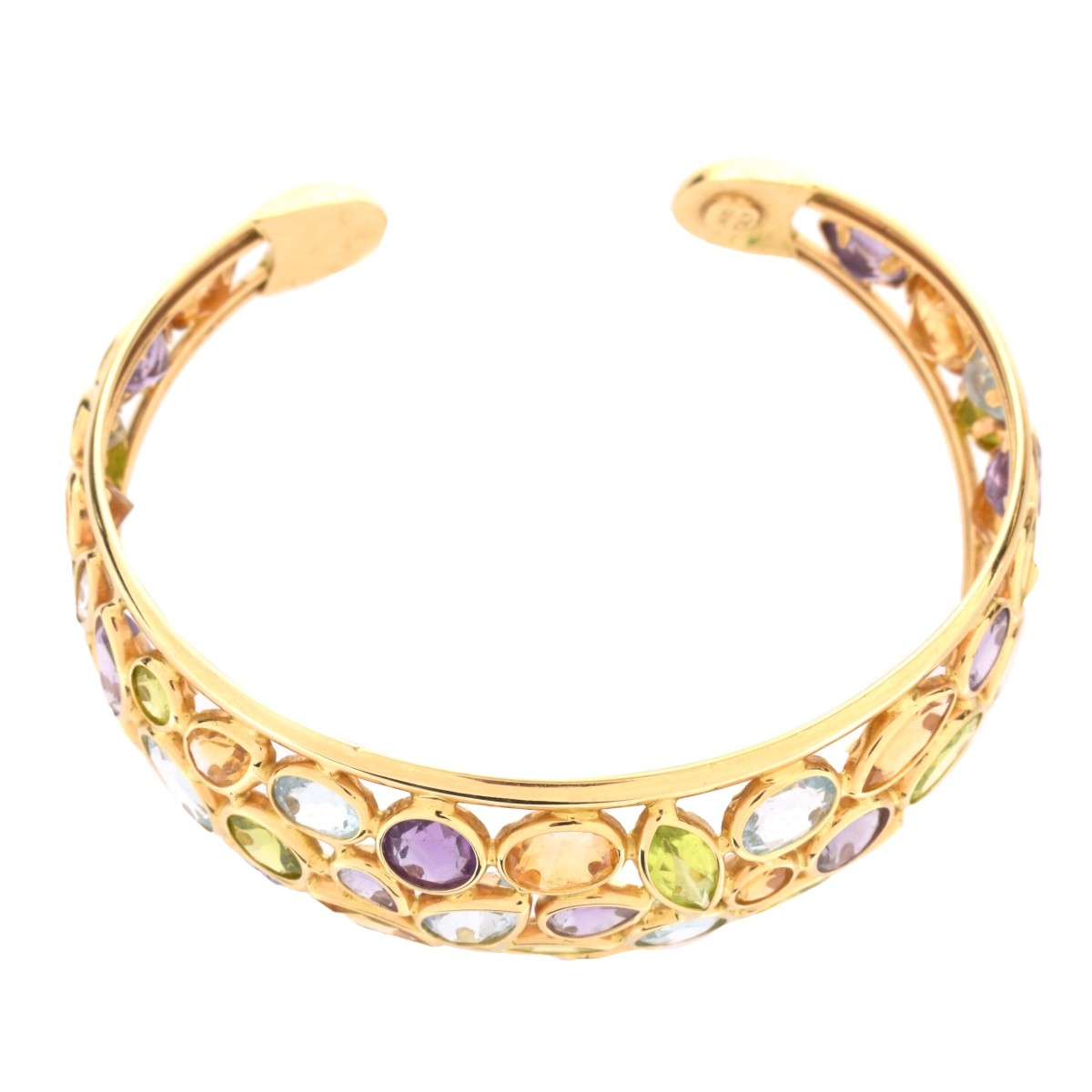 Multi Gemstone and 14K Bracelet