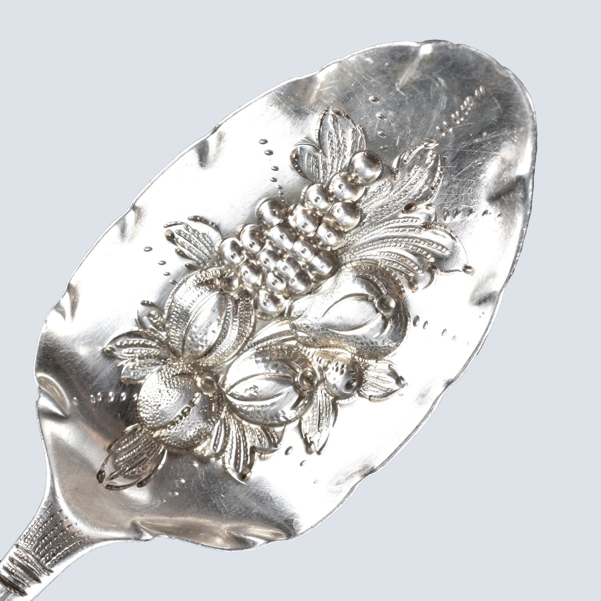 Pair of Antique English Victorian Silver Spoons