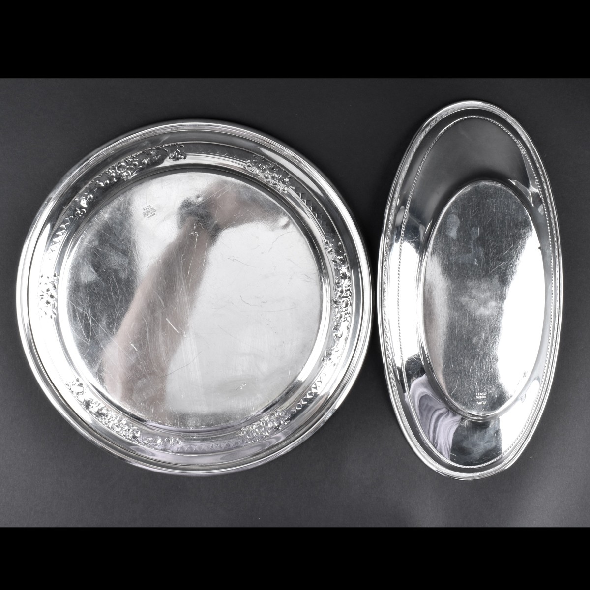 Two Silver Serving Trays