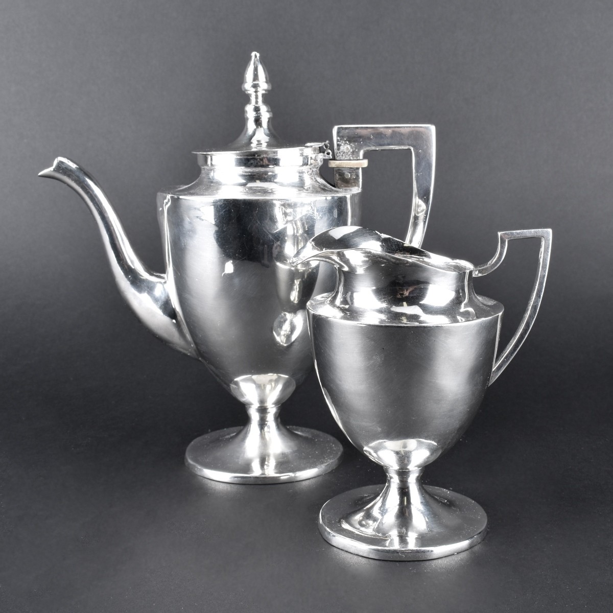 Sanborns Silver Coffee & Creamer Set