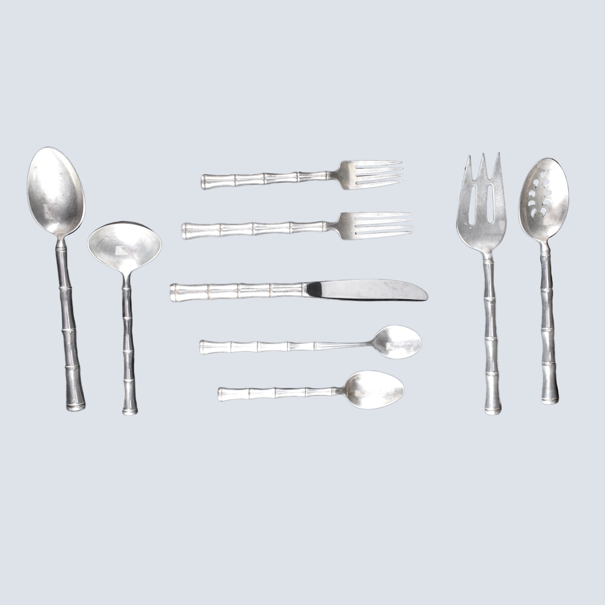 63 Pcs Towle Mandarin Sterling Cutlery