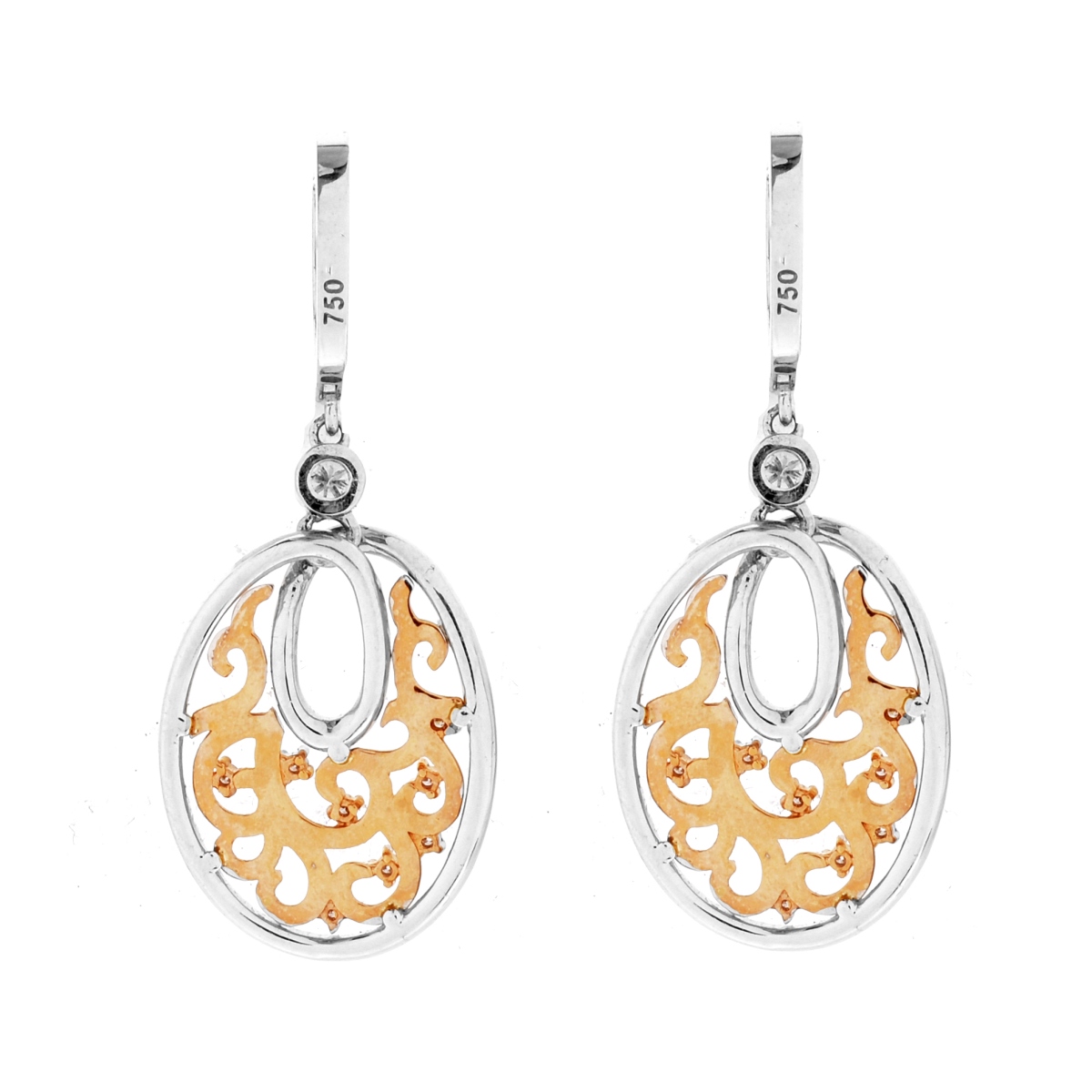 Diamond and 18K Earrings