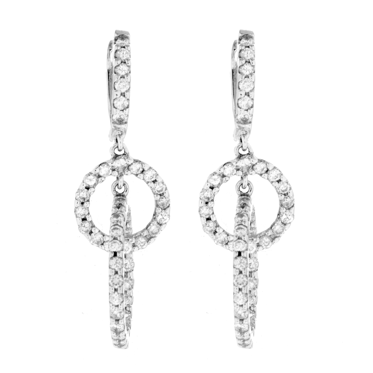 Diamond and 18K Earrings