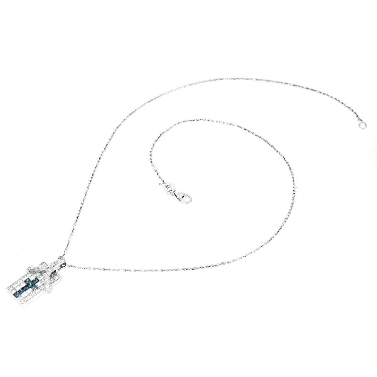 Diamond and 18K Pendant Necklace