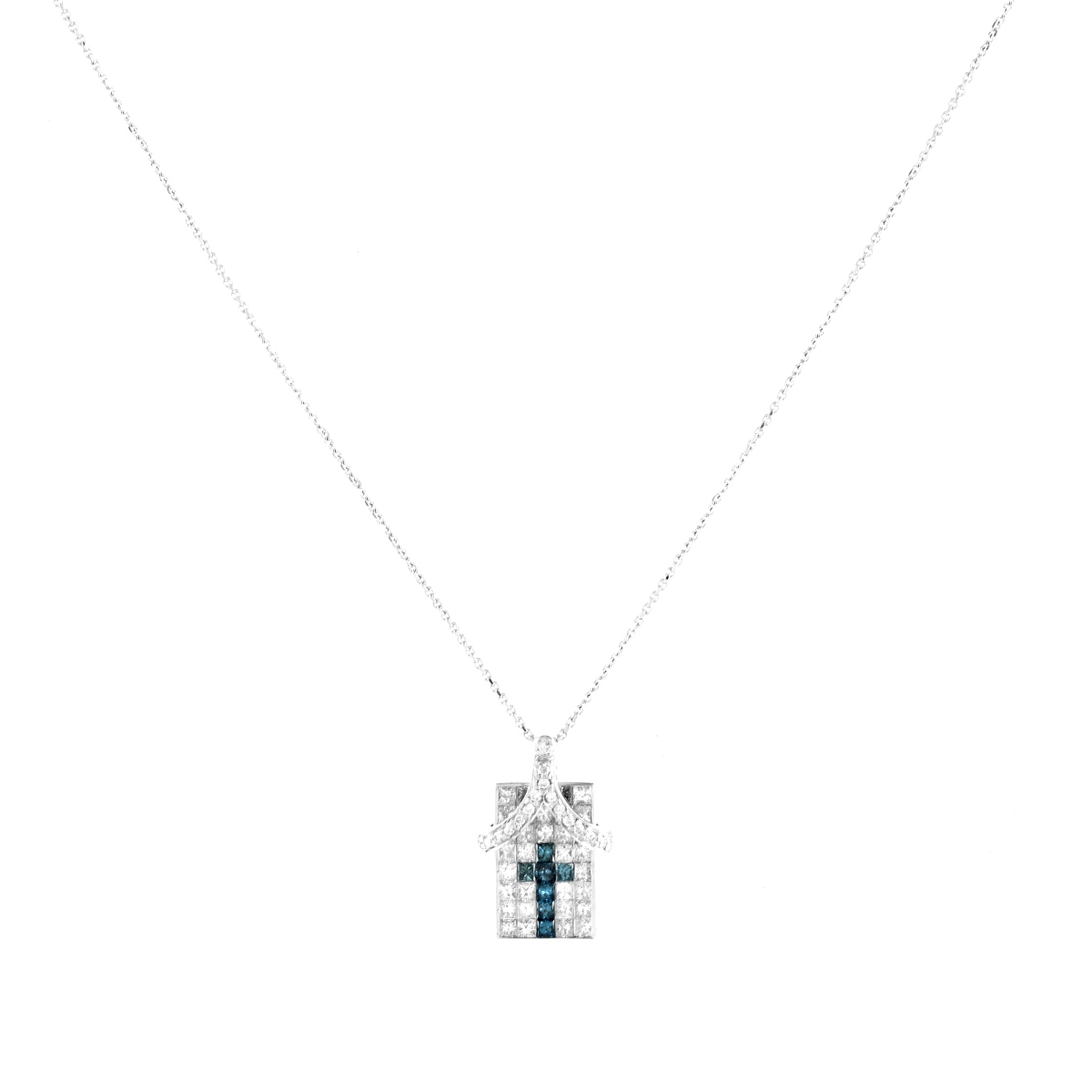 Diamond and 18K Pendant Necklace