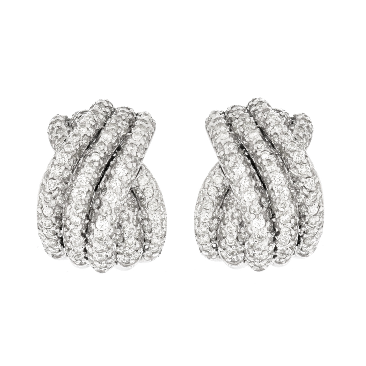 Diamond and 18K Earrings