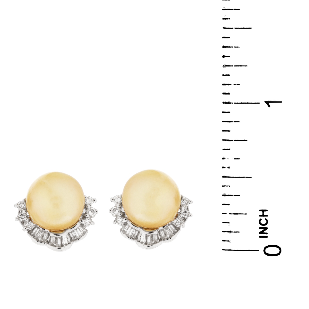 Pearl, Diamond and 18K Earrings