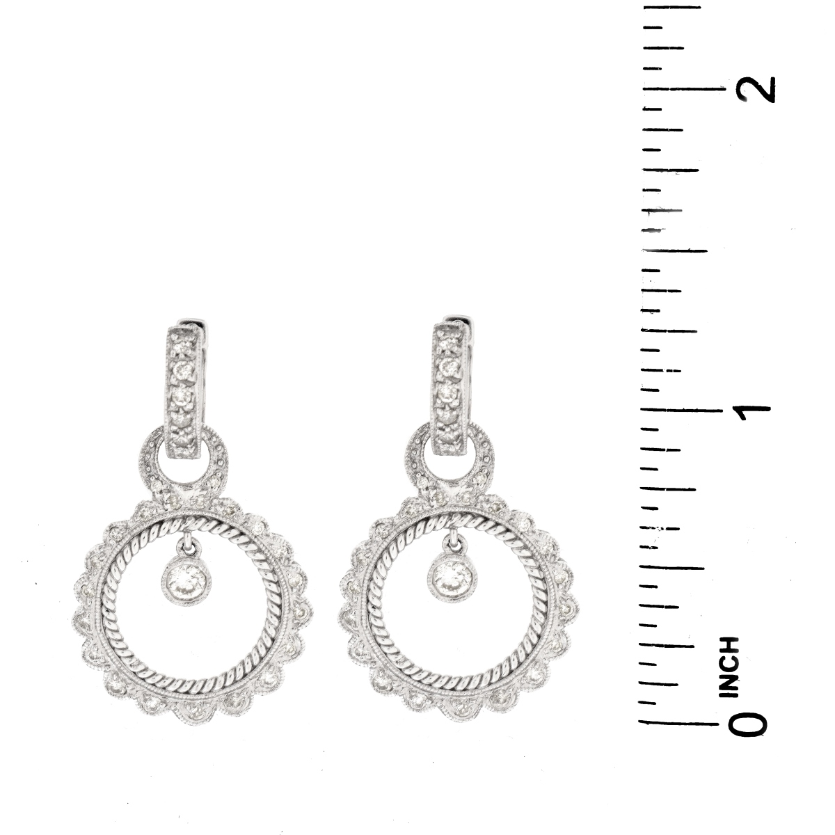 Diamond and 14K Earrings