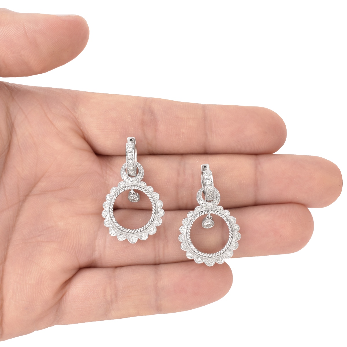 Diamond and 14K Earrings