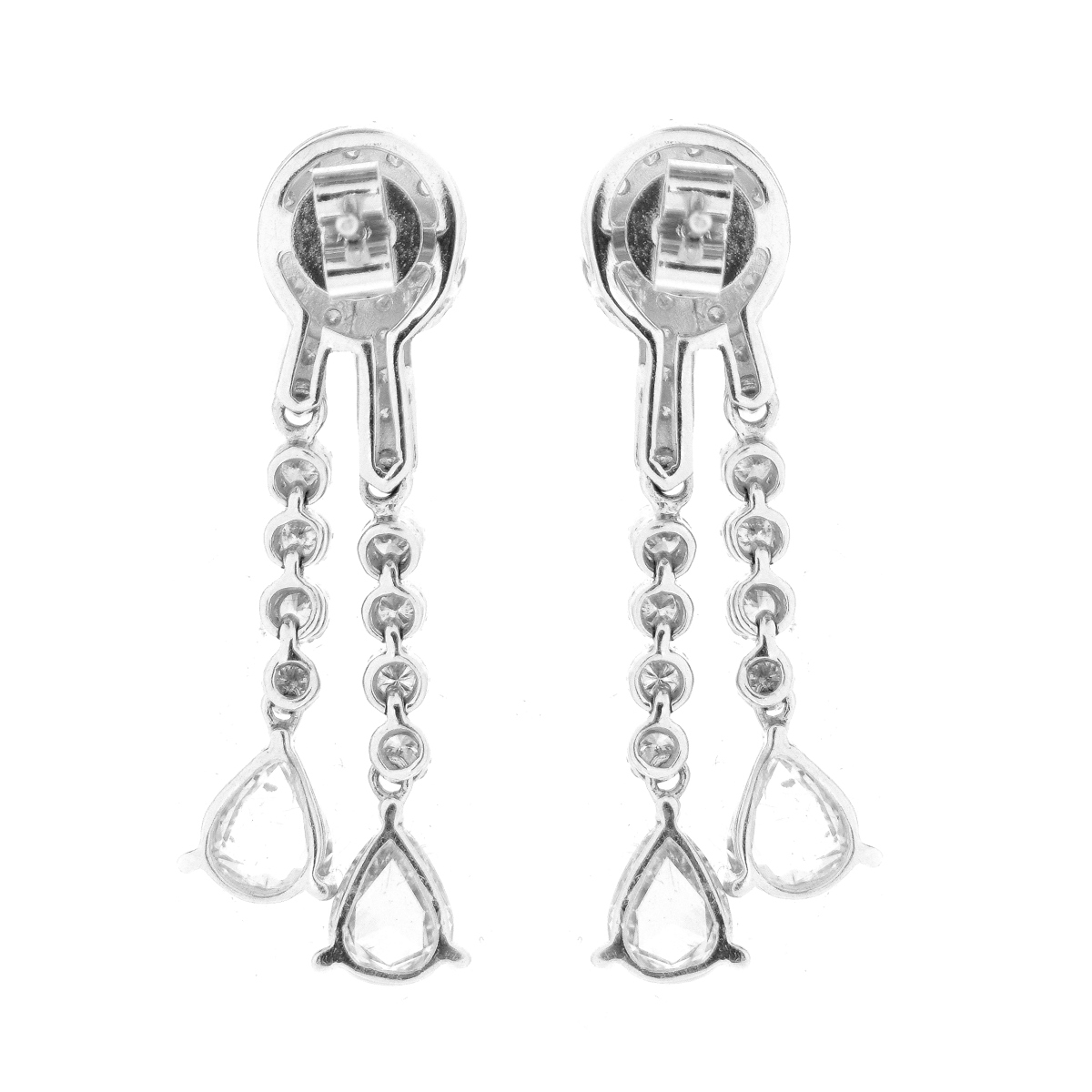 Diamond and 18K Earrings