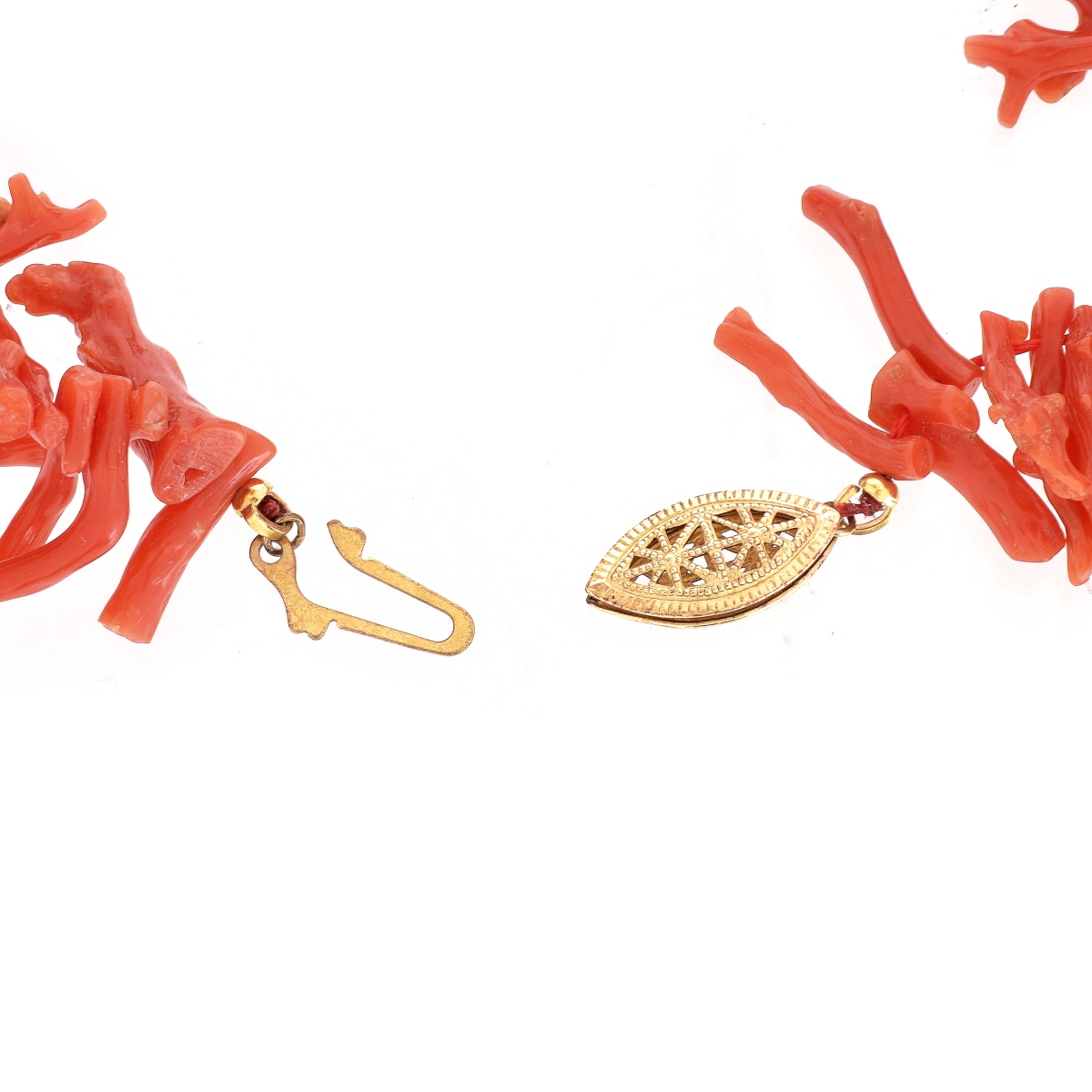 Vintage Branch Coral Necklace