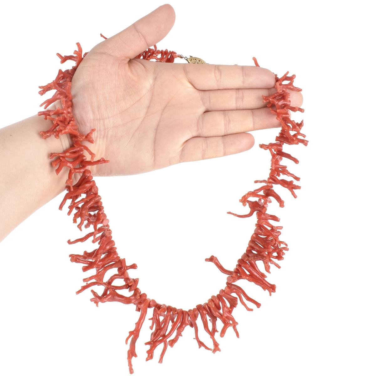 Vintage Branch Coral Necklace