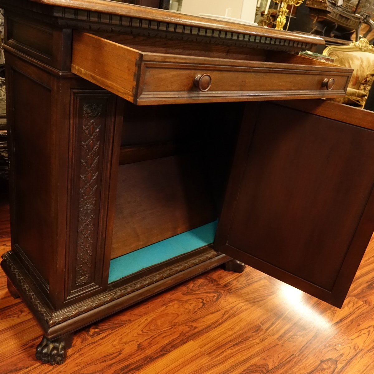 19th Century Renaissance Carved Walnut Cabinet