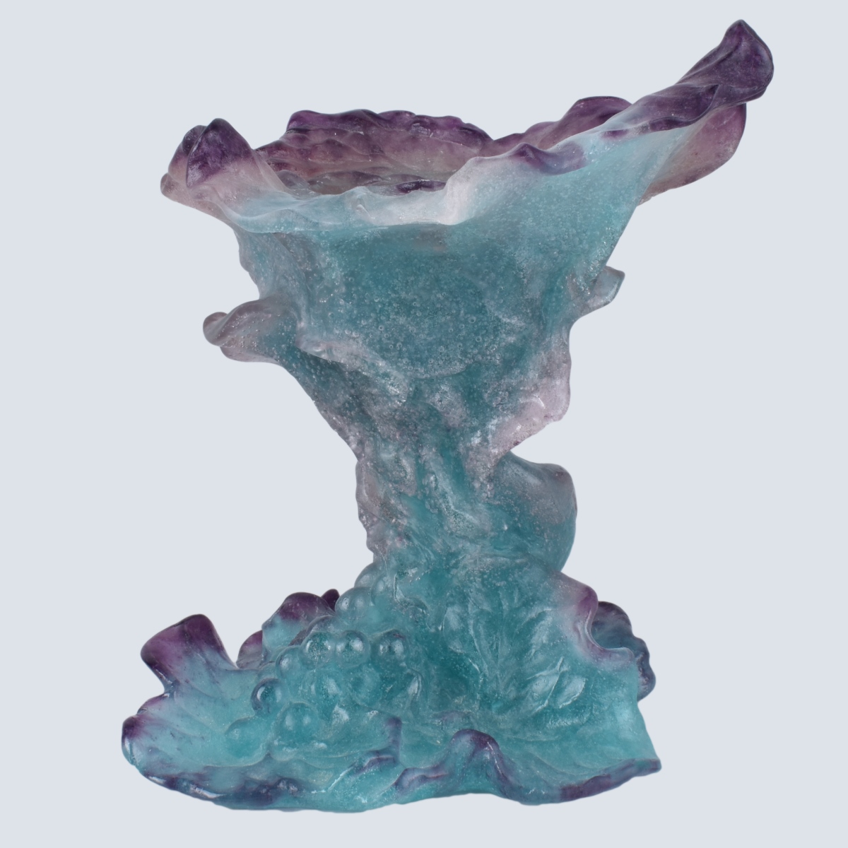 Daum Pate-de-verre Candlestick